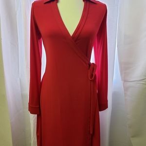 🛑 Calvin Klein long sleve wrap dress